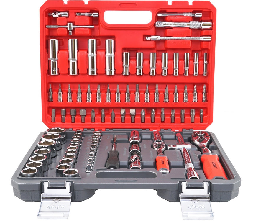SOCKET WRENCHES 94 SET OF SOCKET WRENCHES TOOLS BITS TORX 2 RATCHETS Manufacturer code V39060