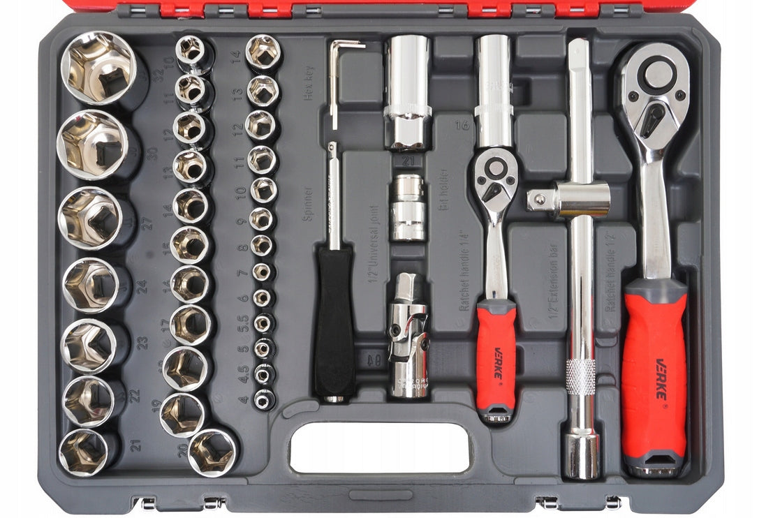 SOCKET WRENCHES 94 SET OF SOCKET WRENCHES TOOLS BITS TORX 2 RATCHETS Product weight with unit packaging 6 kg