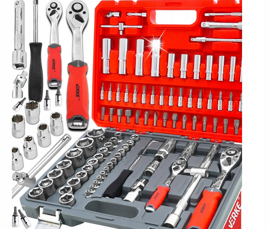SOCKET WRENCHES 94 SET OF SOCKET WRENCHES TOOLS BITS TORX 2 RATCHETS