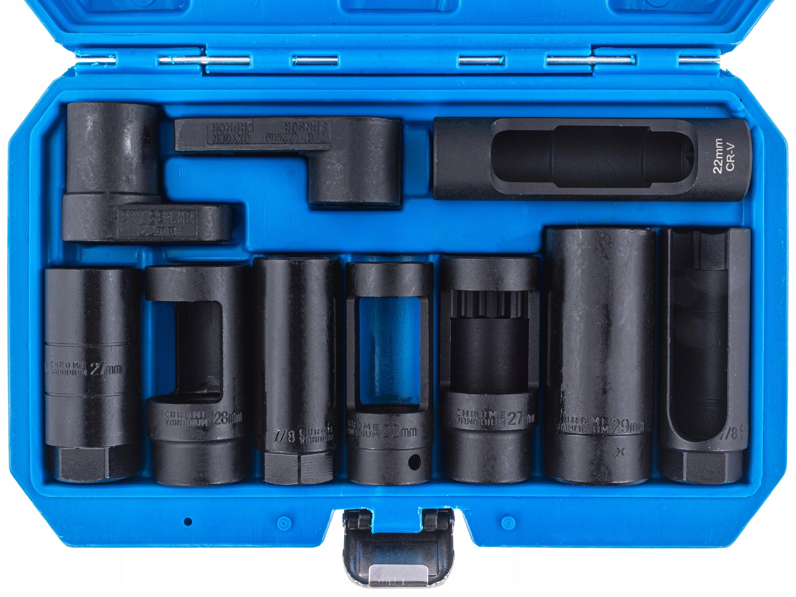 SOCKET WRENCHES FOR LAMBDA SENSOR INJECTORS 3/8" 1/2" SET OF 10EL Brand Falcon