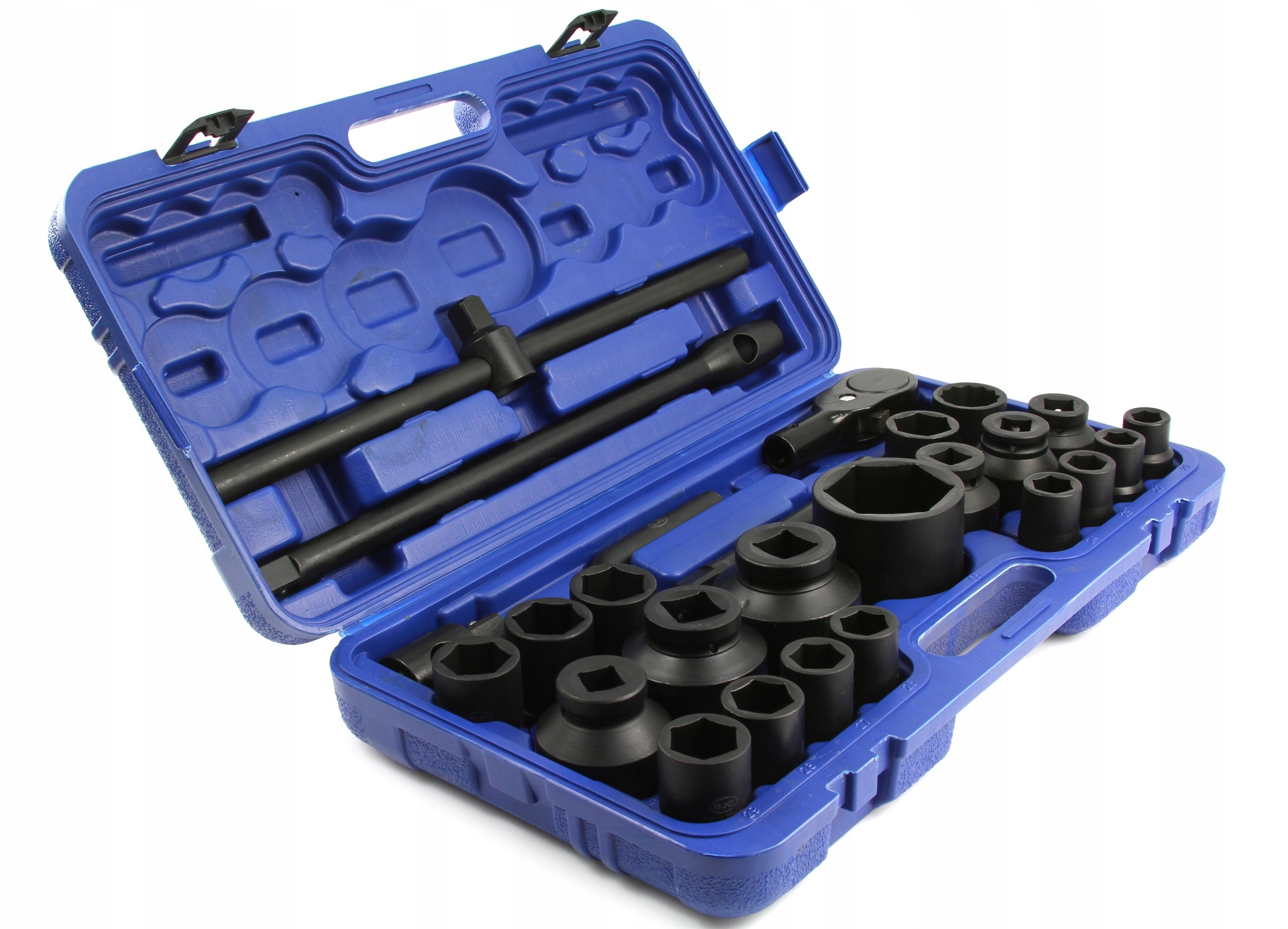 SOCKET WRENCHES IMPACT CAPS SET TIR 3/4'' + 1" 26 ELEMENTS BJC Brand BJC