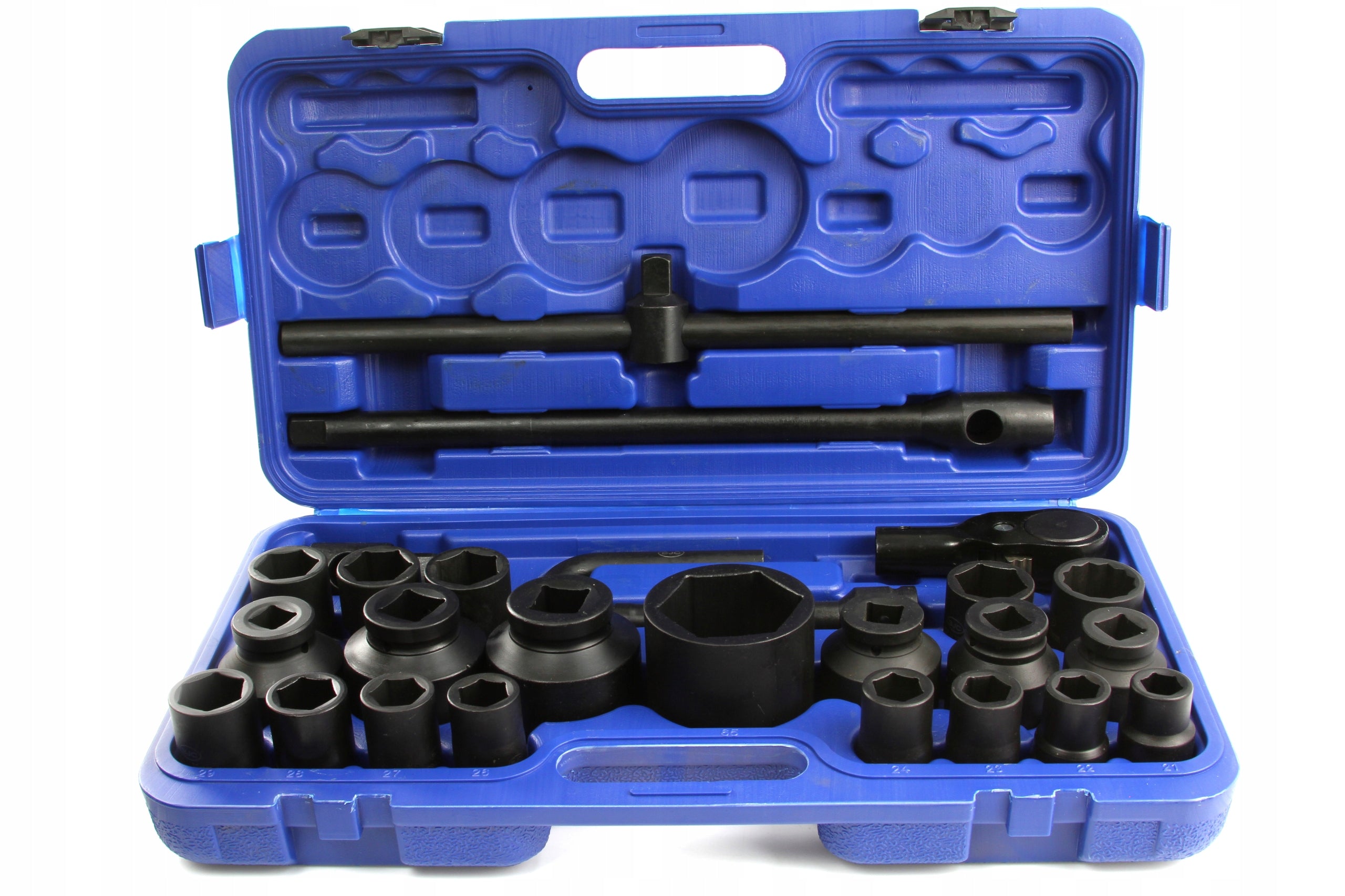 SOCKET WRENCHES IMPACT CAPS SET TIR 3/4'' + 1" 26 ELEMENTS BJC Manufacturer code M58248