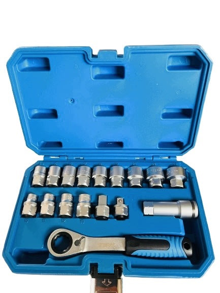 SOCKET WRENCHES OPEN 10-24MM. FOR RATCHET SHOCK ABSORBERS TSW