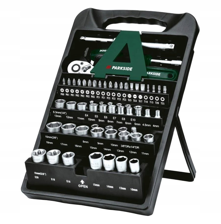 SOCKET WRENCHES PARKSIDE SOCKET WRENCH SET BITS RATCHET 61 PCS.