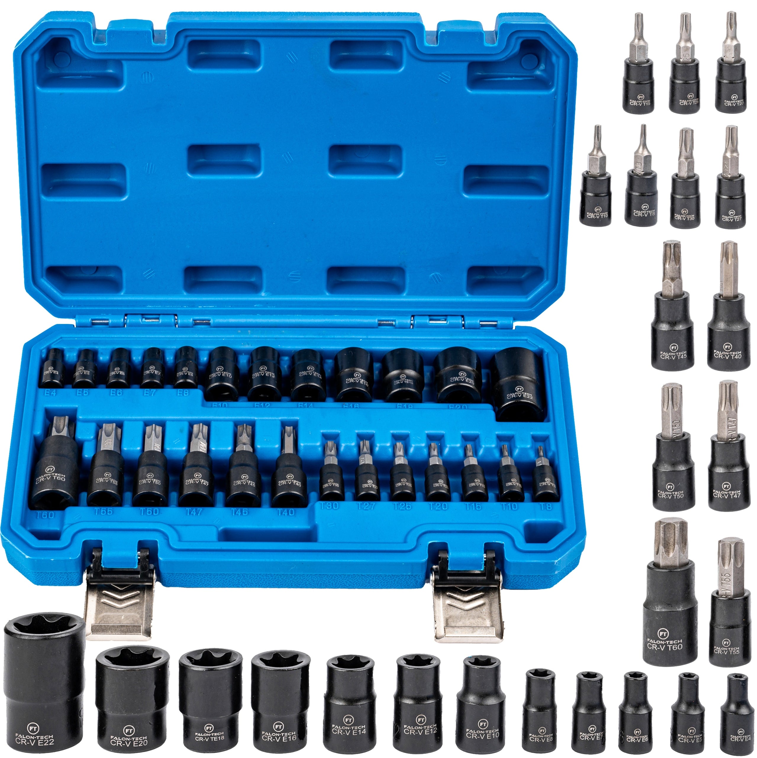 SOCKET WRENCHES TORX BITS INTERNAL E-TORX 1/4″ 3/8″ 1/2″ 25 EL