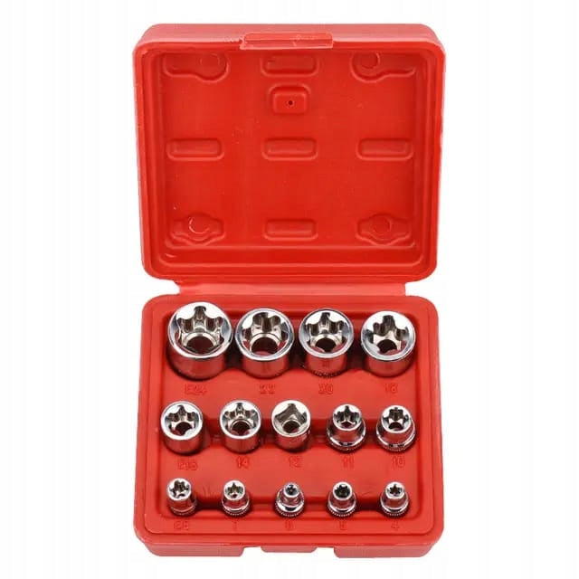 SOCKET WRENCHES TORX E4 E24 CAPS TORKS INTERNAL WRENCH SET 14 PCS. EAN (GTIN) 5906284256056