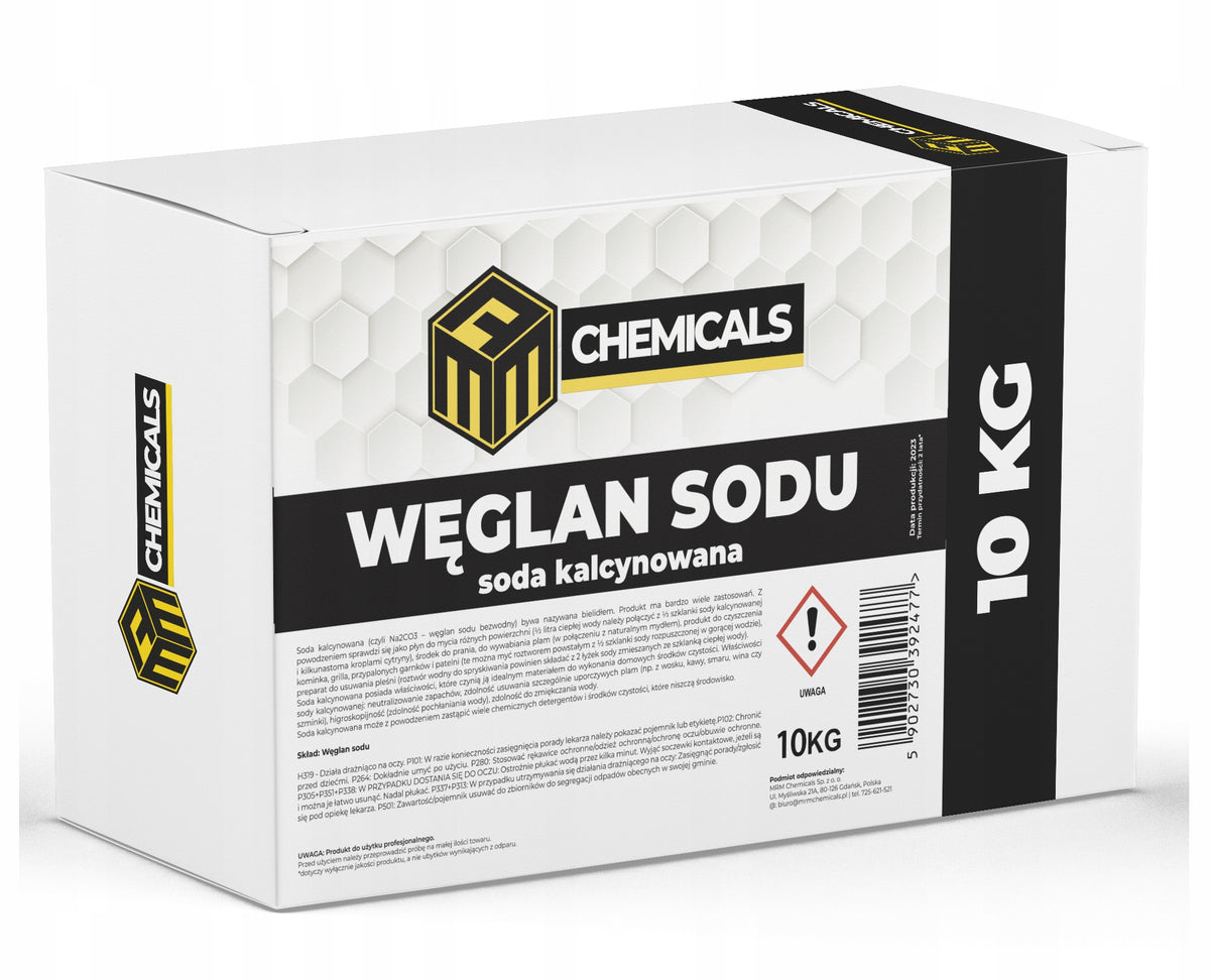 SODA ASH 10KG - WASHING - SODA LIGHT SODIUM CARBONATE FOR WASHING