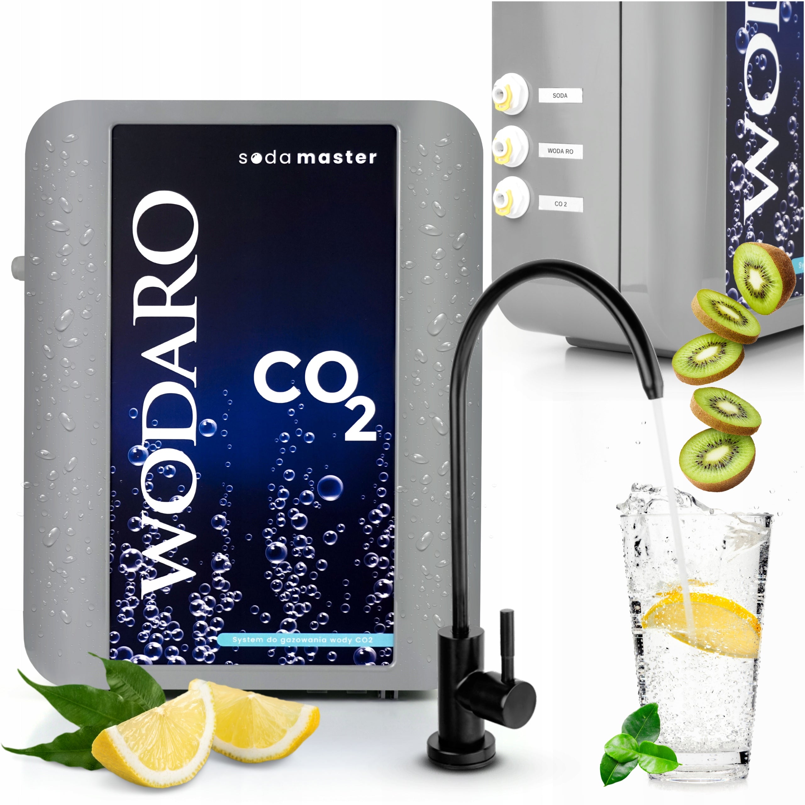 SODAMASTER Saturator modern water gassing system for filtered water Packaging status original