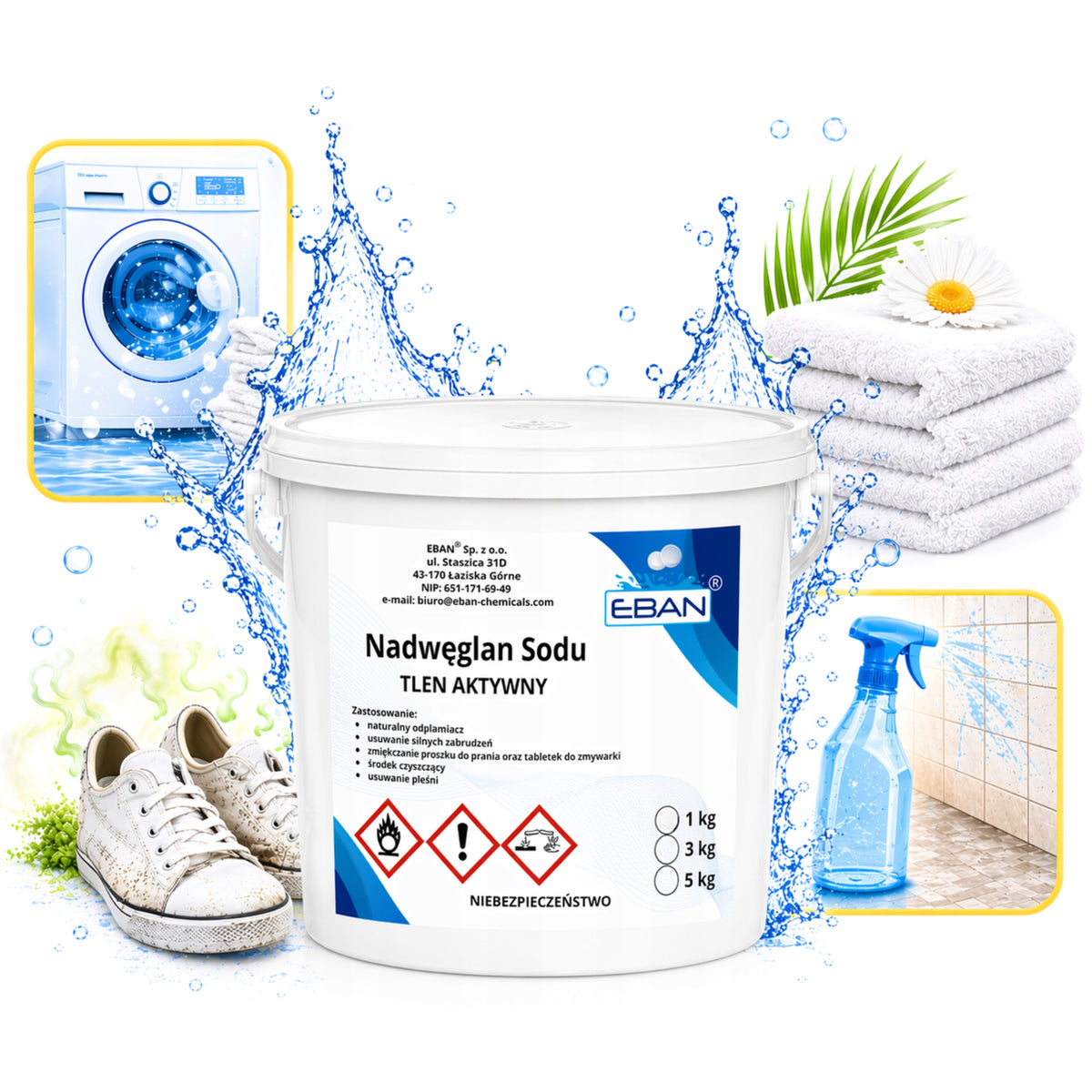 SODIUM PERCARBONATE 5 KG ACTIVE OXYGEN WASHING CLEANING WASHING POWDER 5KG