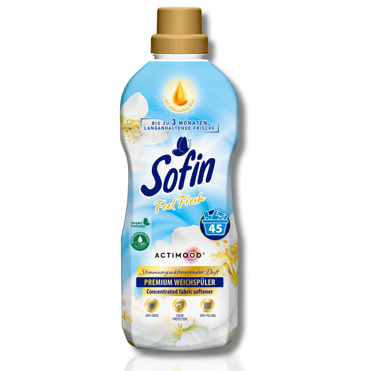 SOFIN Perfumed Fabric Rinsing Liquid ACTIMOOD Feel Fresh 810ml 45pr DE