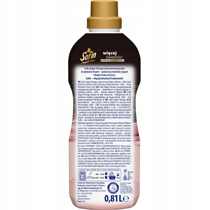 SOFIN Perfumed Fabric Rinsing Liquid Inspired by the Orient 810ml x 3pcs Brand Sofin