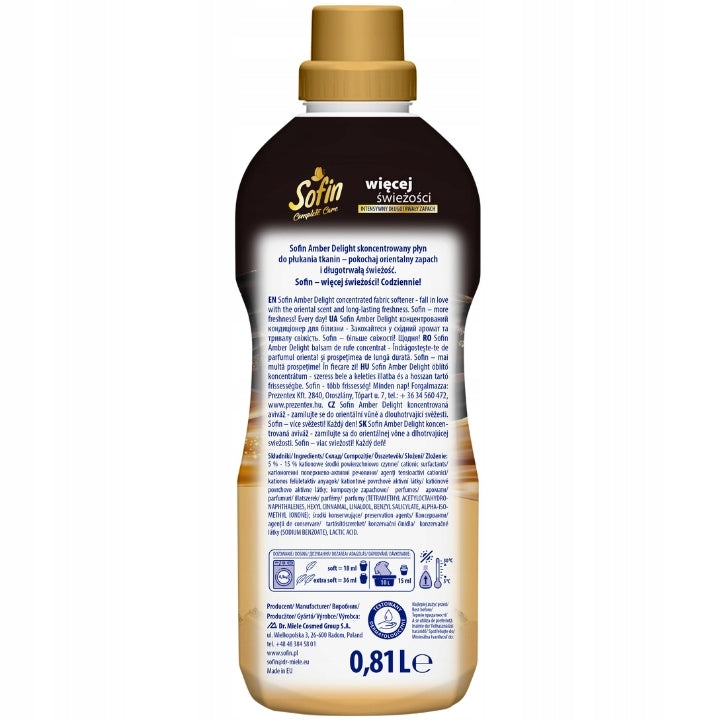 SOFIN Perfumed Fabric Rinsing Liquid Inspired by the Orient 810ml x 3pcs Packaging status original