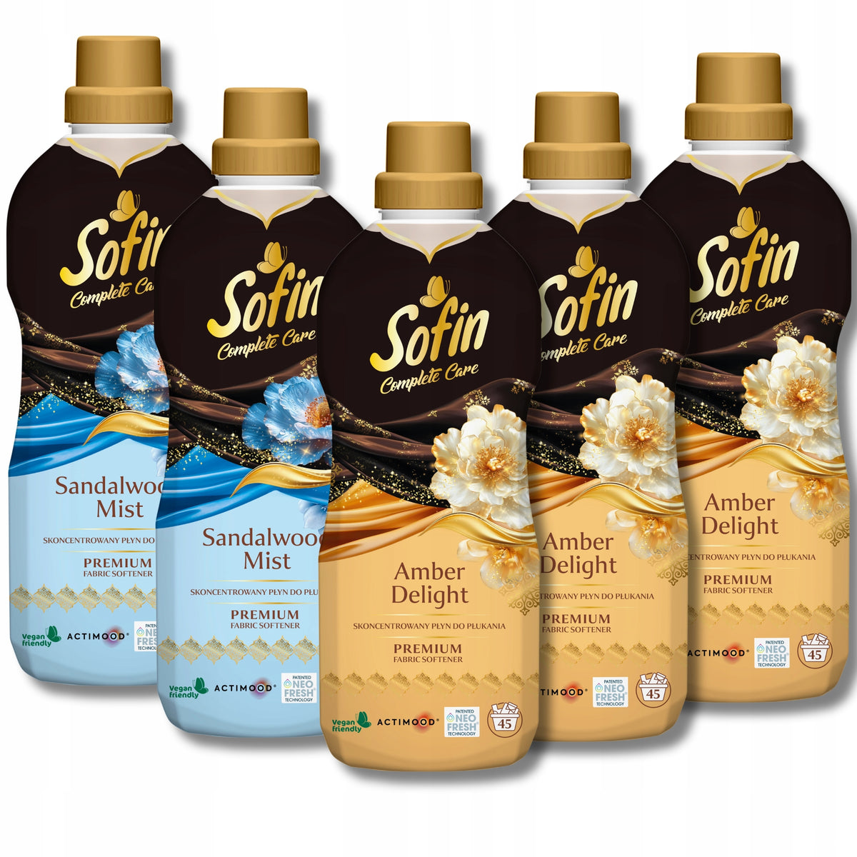 SOFIN Perfumed Fabric Rinsing Liquid Inspired by the Orient 810ml x 5pcs