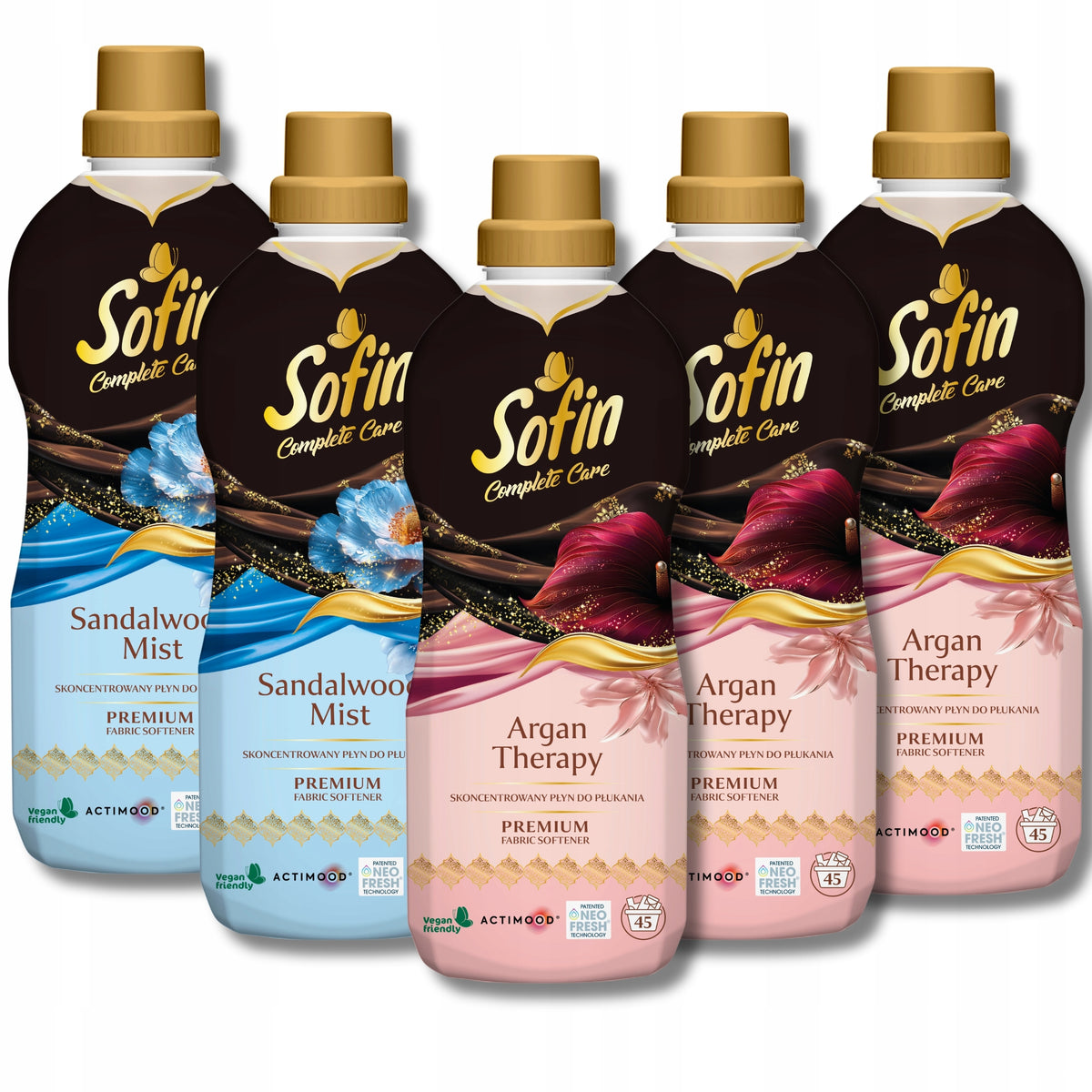 SOFIN Perfumed Fabric Rinsing Liquid Inspired by the Orient 810ml x 5pcs