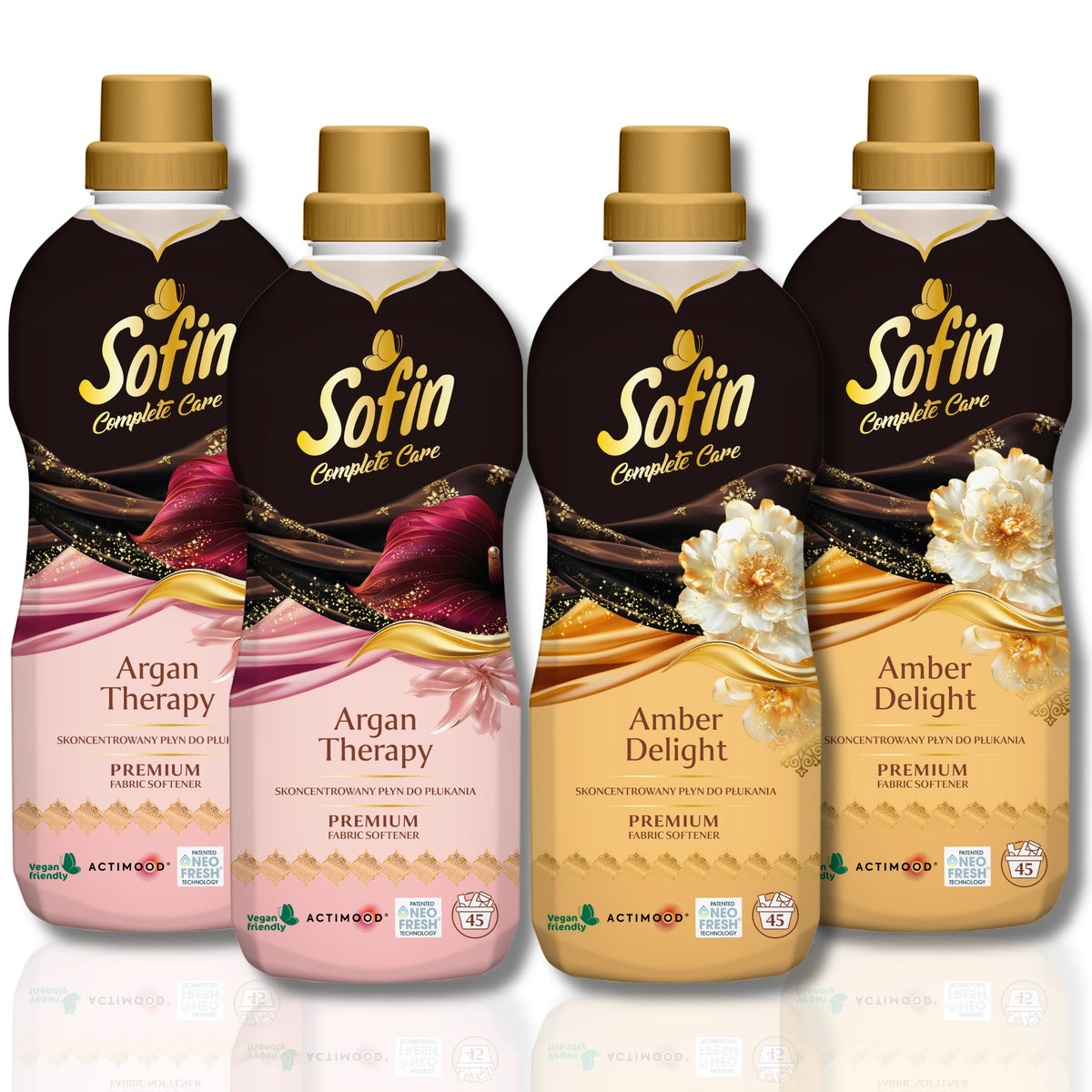 SOFIN Perfumed Fabric Rinsing Liquid Oriental Fragrance 810ml x 4pcs