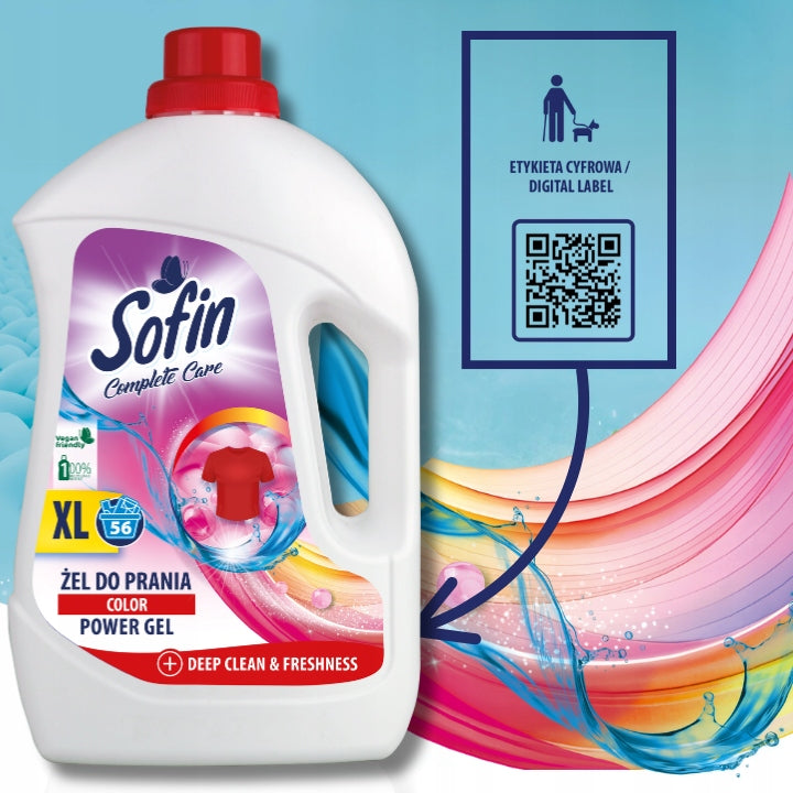 SOFIN White Color Washing Gel Deep Clean Effective 5L 112washes Manufacturer code 5900931047943