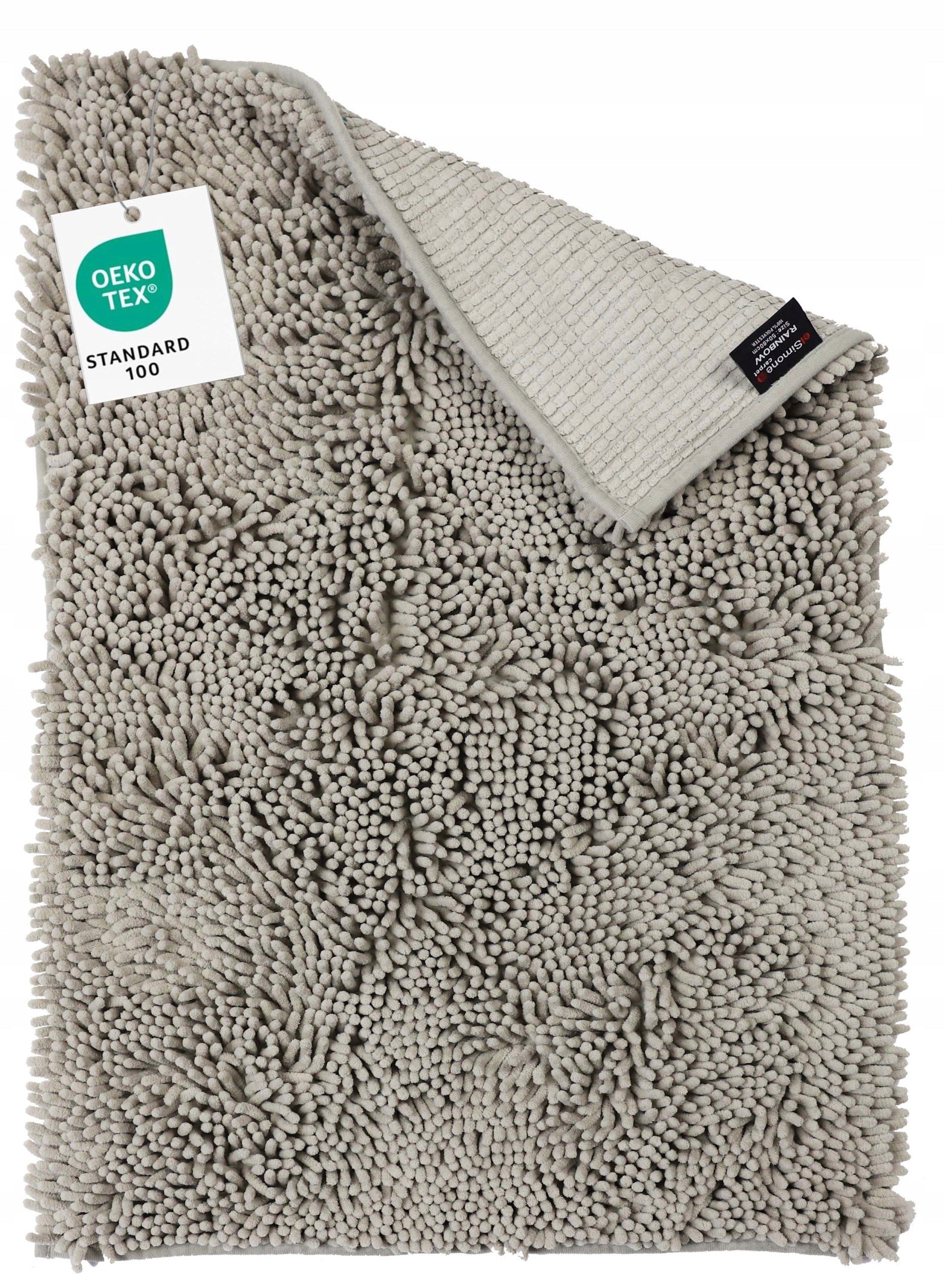 SOFT ABSORBENT BATHROOM RUG BEIGE MACAROONS RAINBOW 70X120cm Manufacturer code Dywanik do łazienki Rainbow