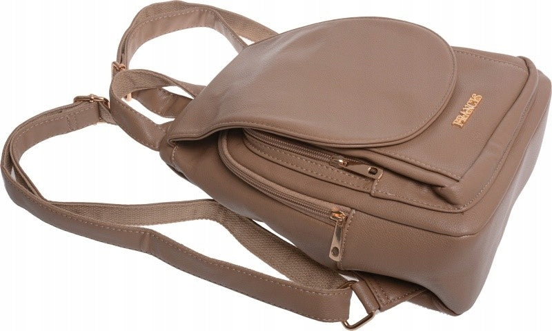 SOFT BACKPACK WOMEN'S TWO-CHAMBER BACKPACK khaki Gender woman