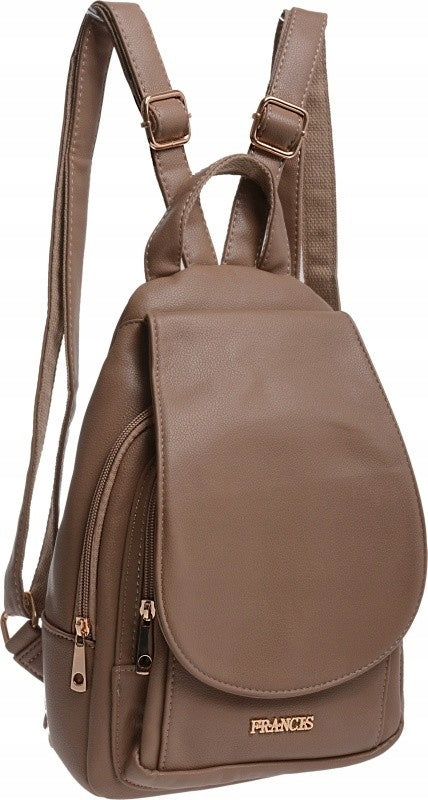 SOFT BACKPACK WOMEN'S TWO-CHAMBER BACKPACK khaki