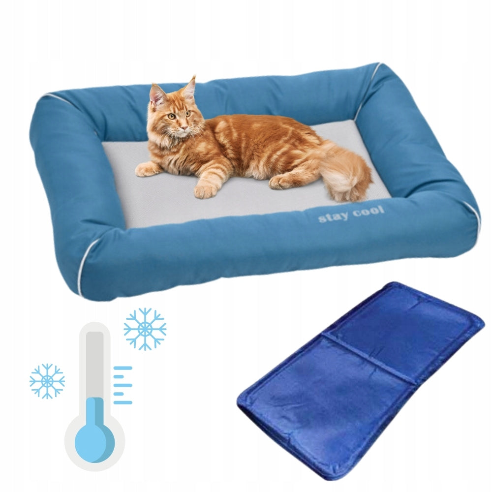 SOFT BED WITH COOLING MAT FOR CAT DOG LARGE YEAR-ROUND 76 x 53 cm EAN (GTIN) 5905261417947