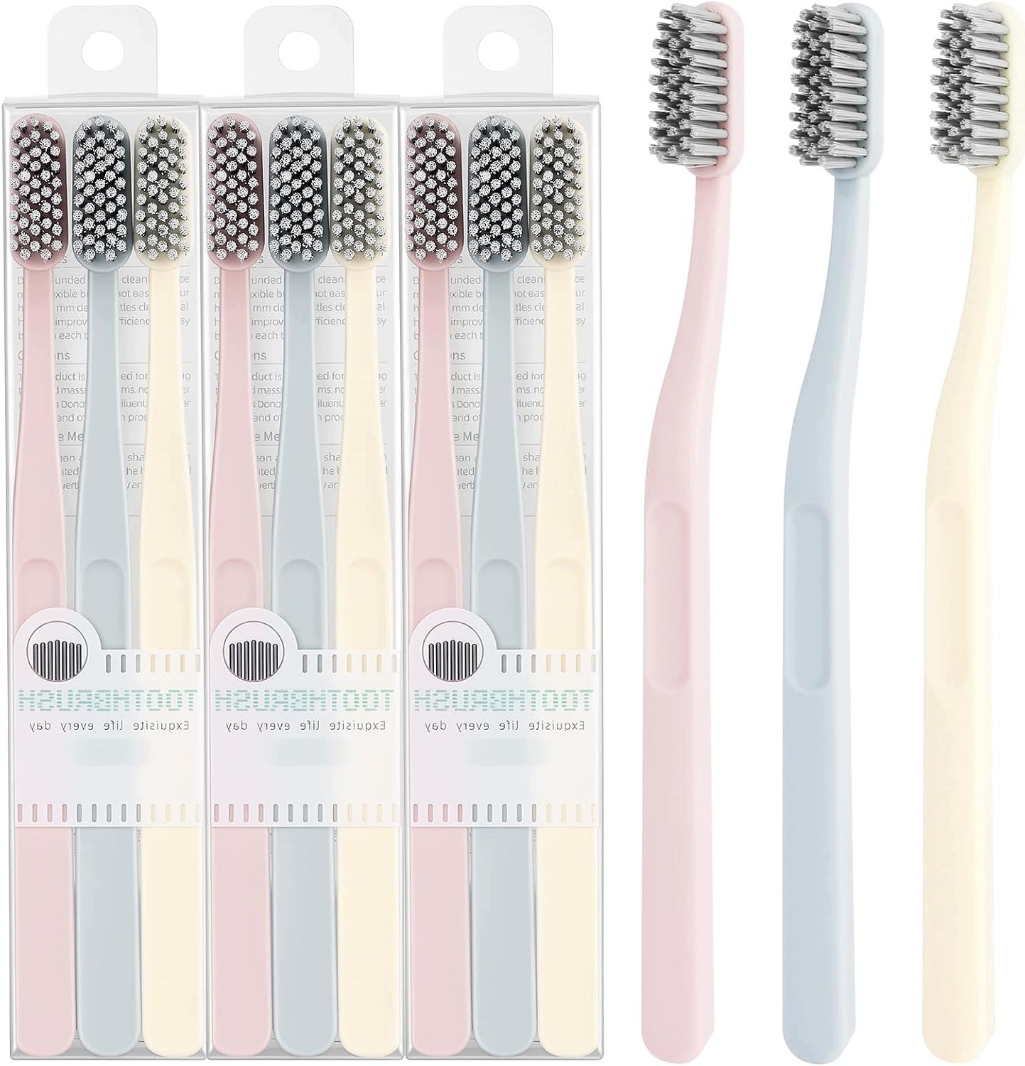 SOFT BRISTLE TOOTHBRUSH FOR SENSITIVE 20000 BRISTLES