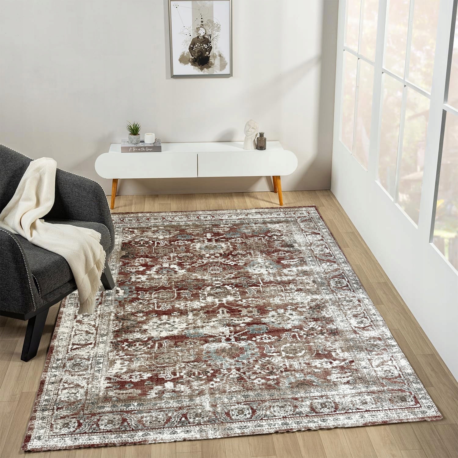 SOFT CARPET 200x290 CM VINTAGE THICK ELEGANT STYLISH PATTERN about 200x300 Brand Sindbad