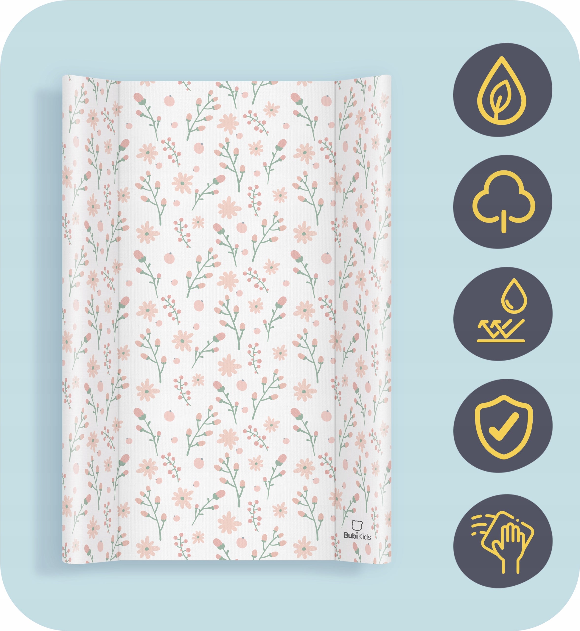 SOFT CHANGING TABLE 70x47 PROFILED BABY DRESSER COVER MAT Medical device no