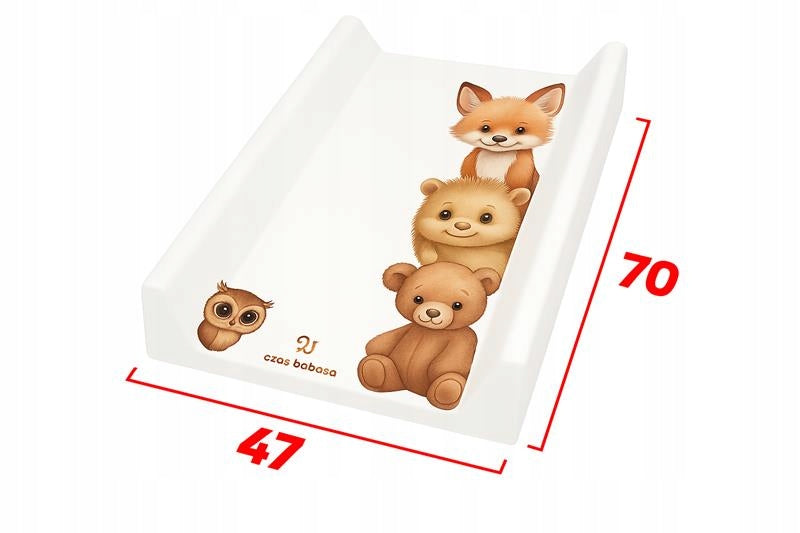 SOFT CHANGING TABLE 70x47 PROFILED SOFT MAT FOR CHEST OF DRAWERS Brand Czas Bobasa