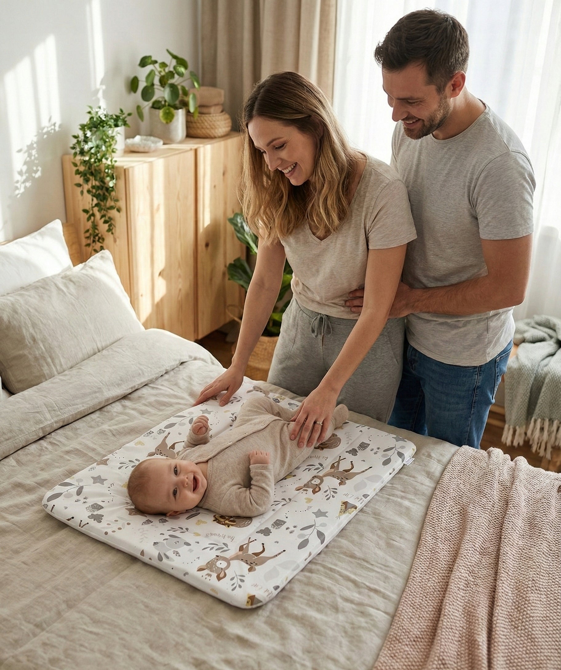 SOFT CHANGING TABLE FOR CHEST OF DRAWERS WATERPROOF 50x70cm BABYMAM Brand Babymam