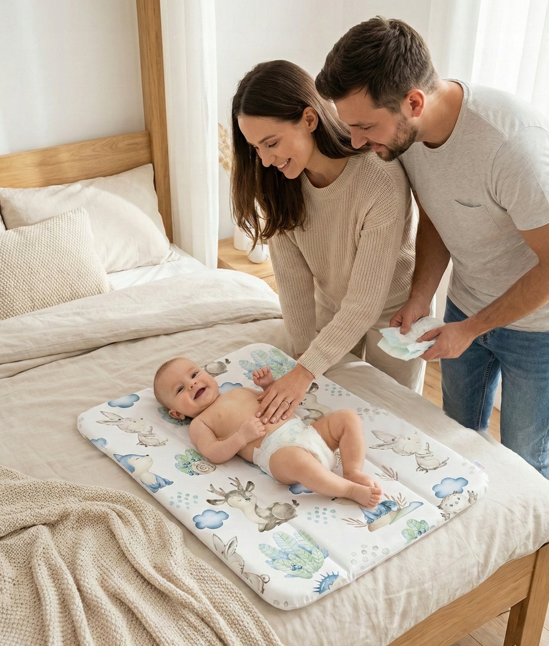 SOFT CHANGING TABLE FOR CHEST OF DRAWERS WATERPROOF 50x70cm BABYMAM Brand Babymam