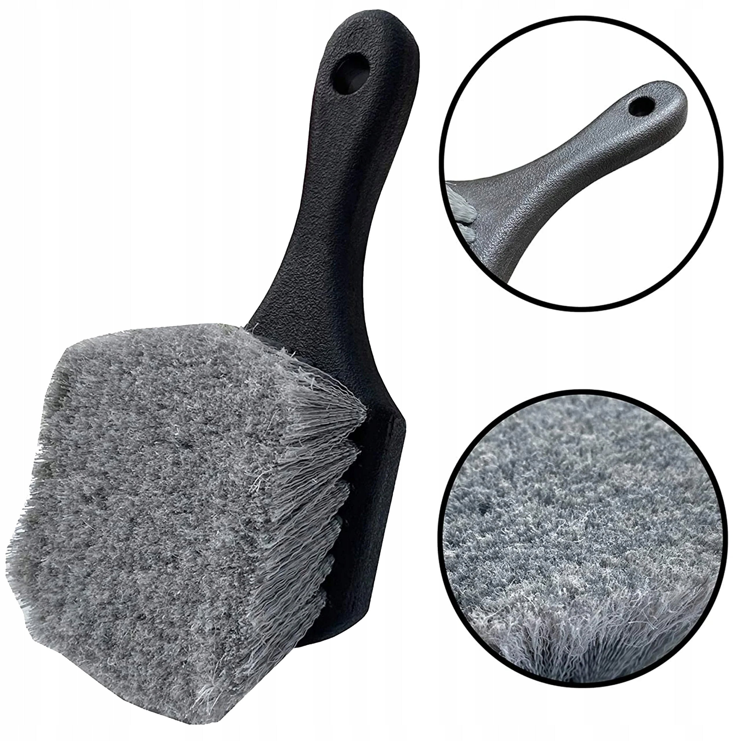 SOFT GENTLE HANDY BRUSH FOR CLEANING THE WHEELS OF THE CAR TIRES RIMS
