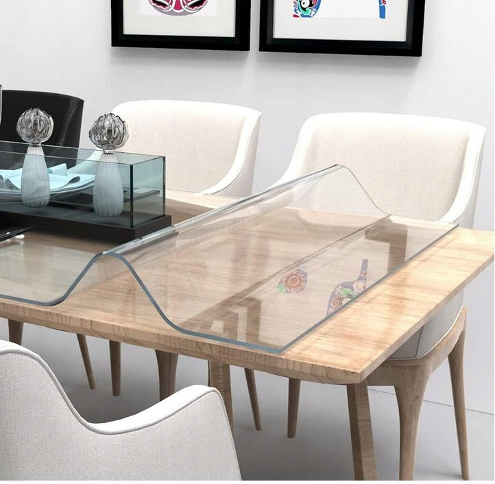 SOFT GLASS Table Pad Protective Mat for IKEA INGATORP 155x87cm 2mm Color transparent