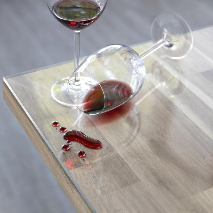 SOFT GLASS VRT Protective Mat for COUNTERTOP TABLE DESK CHEST OF DRAWERS 2mm 90x160 Product width 90 cm