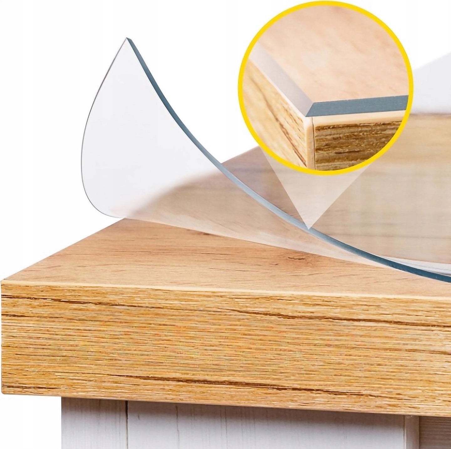 SOFT GLASS VRT Protective Mat for COUNTERTOP TABLE DESK CHEST OF DRAWERS 2mm 90x160