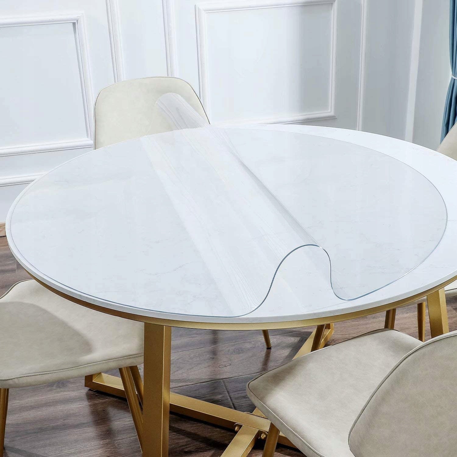 SOFT GLASS pad round table mat for IKEA INGATORP fi 110cm 2mm Manufacturer code 3467457467467