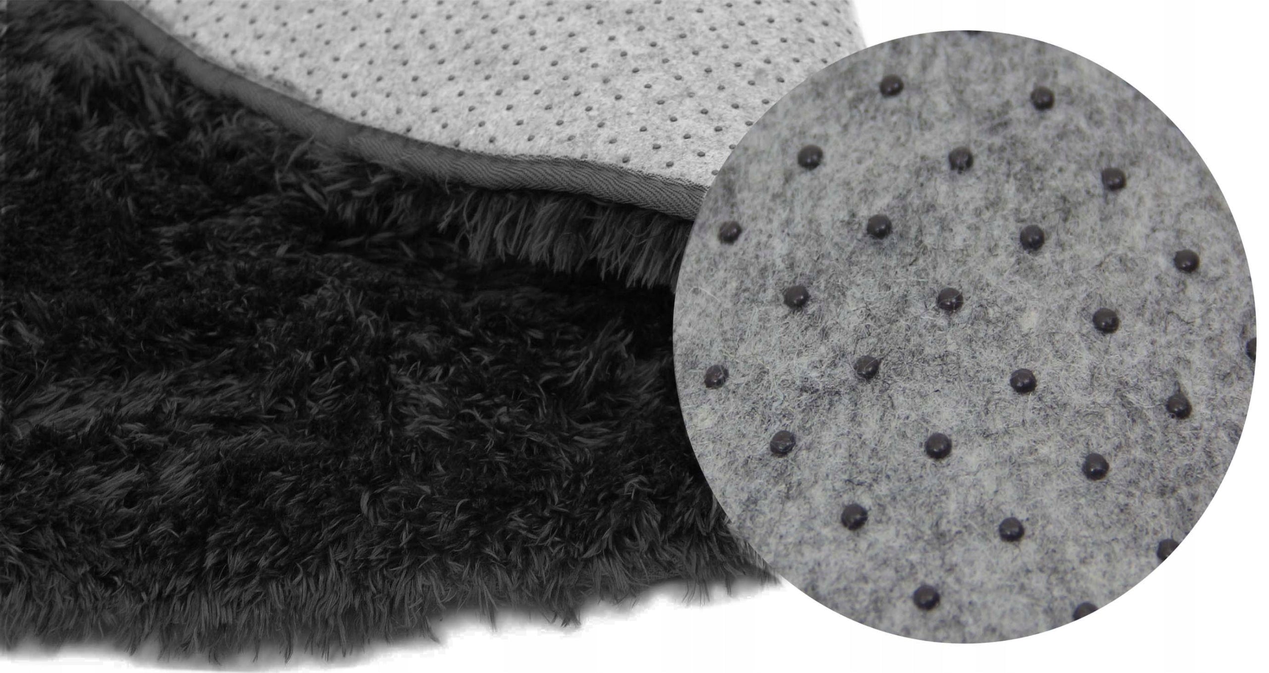 SOFT PLUSH CARPET CHILDREN ANTI-SLIP BLACK 140x200cm Brand ELSIMONE CARPET