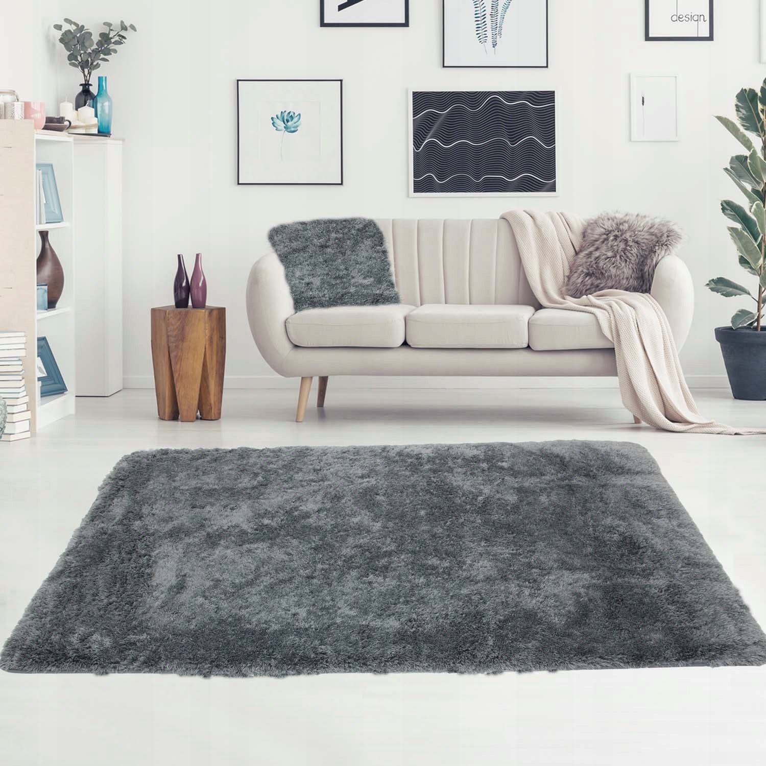 SOFT PLUSH CARPET NON-SLIP PLUSH 120X170 MICROFIBER LAUNDRY Brand ELSIMONE CARPET