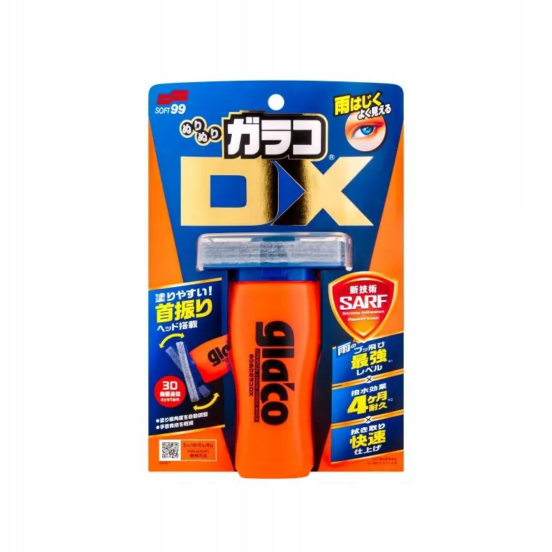 SOFT99 Glaco DX Glass Cleaner with Water Repellent - 400ml Packaging capacity 1 ml