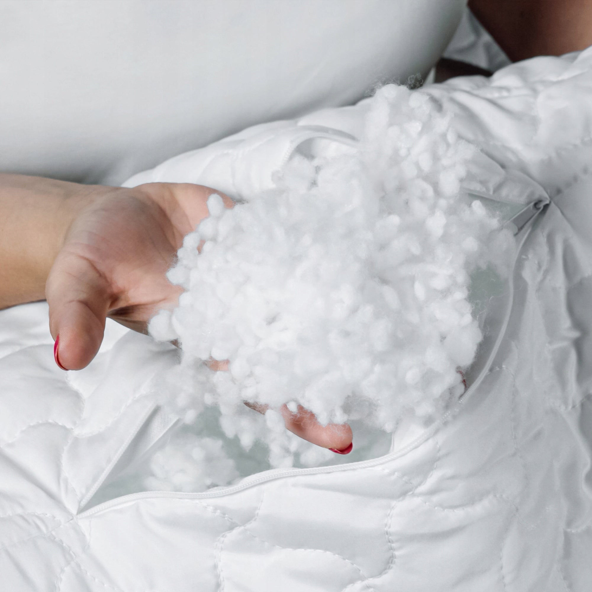 SOFTI pillow 60x70 Fluffy, comfortable, thick, quilted zipper Medical device no