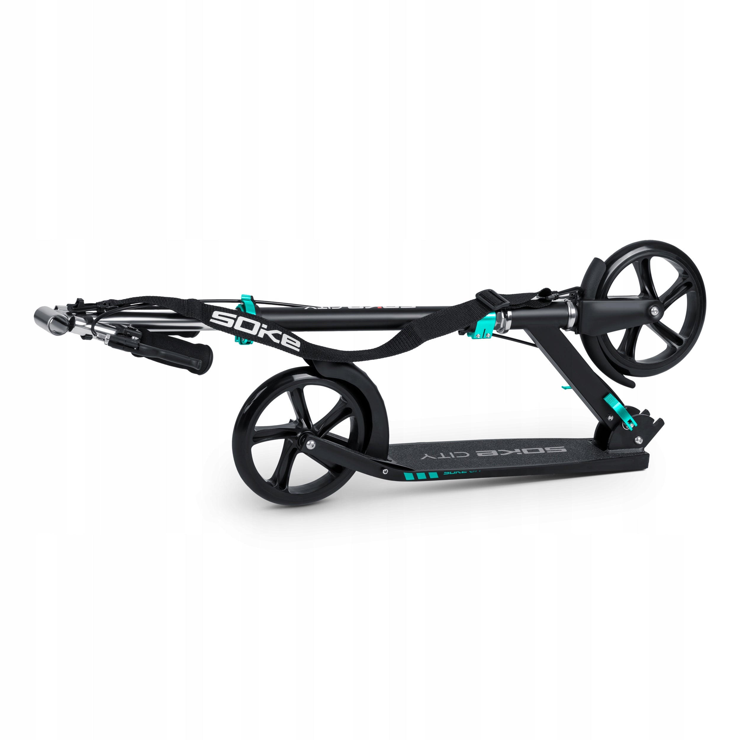 SOKE CITY Scooter LARGE FOLDING WHEEL STRAP 20cm RECREATIONAL DURABLE Color white black silver blue multicolor green