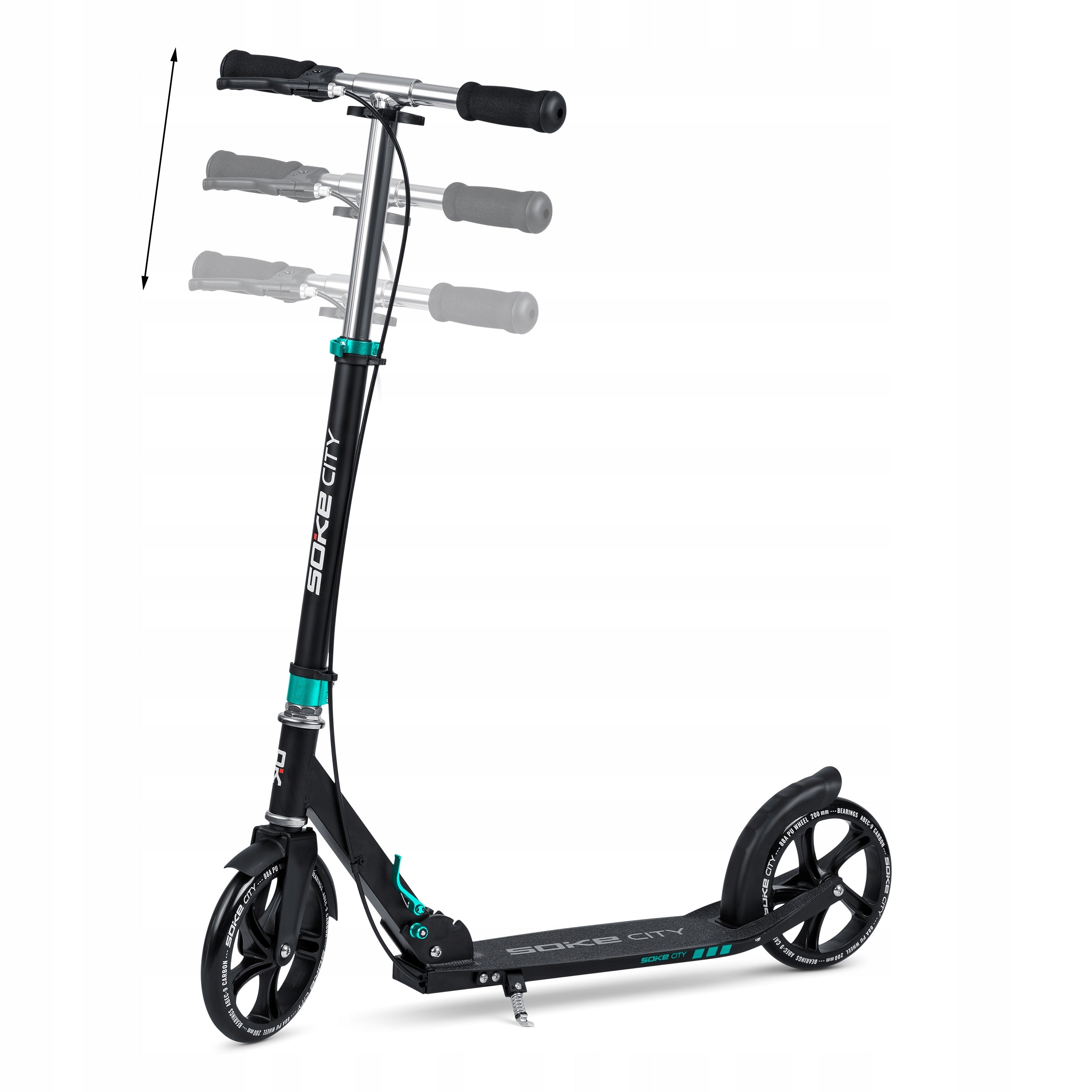 SOKE CITY Scooter LARGE FOLDING WHEEL STRAP 20cm RECREATIONAL DURABLE Kind two-wheeled