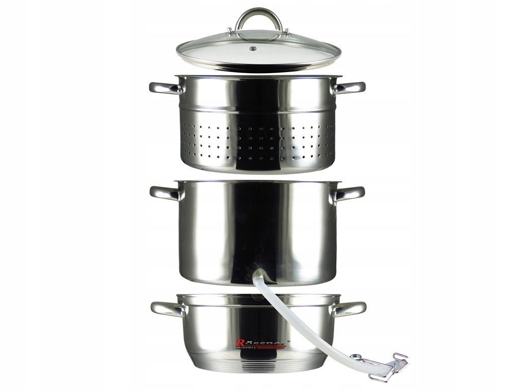 SOKOWNIK PAROWY 8L GARNEK DO SOKÓW OWOCE INDUKCJA GAZ STAL NIERDZEWNA XXL Manufacturer code 5908147052652