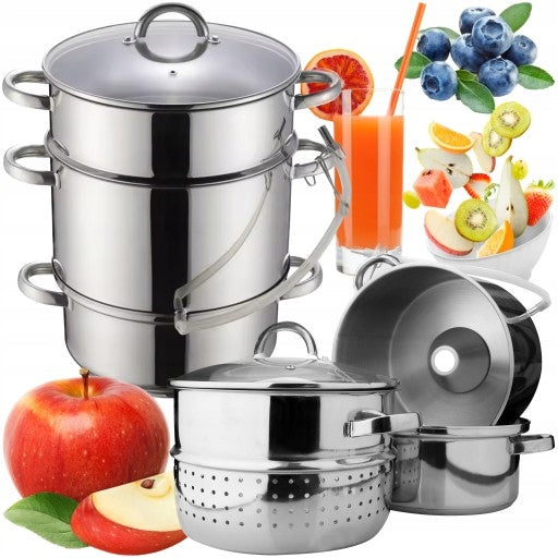 SOKOWNIK ZE STALI NIERDZEWNEJ 8L INDUKCJA GAZ EAN (GTIN) 5903784055202