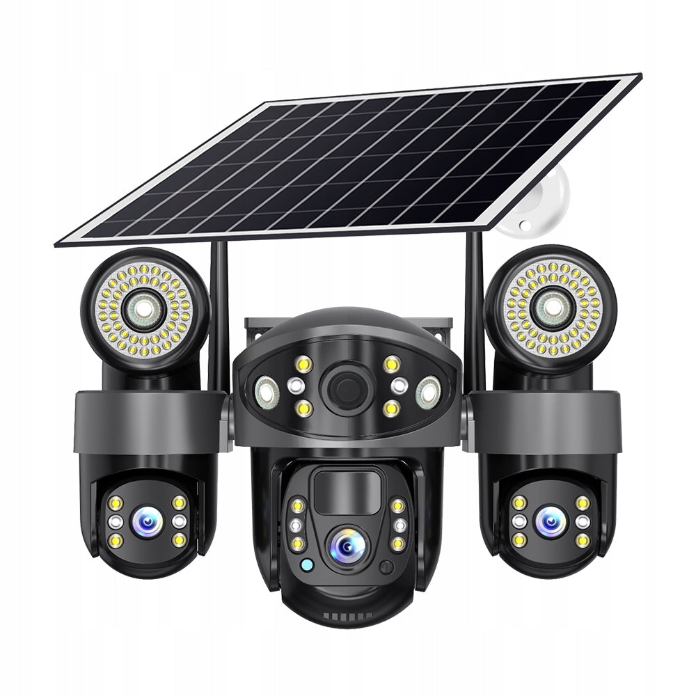 SOLAR CAMERA 12MPx WIFI ROTATING 3 LENSES WIRELESS IP66 Manufacturer code Kamera solarna 12 MPx
