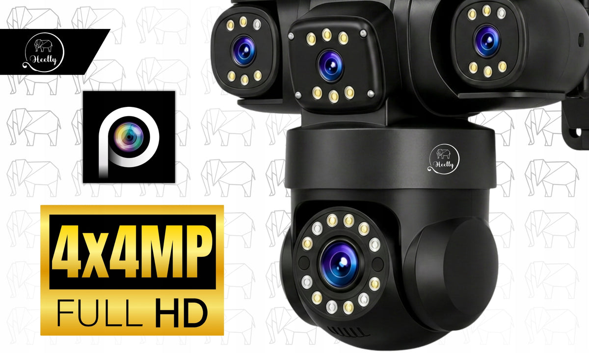 SOLAR CAMERA 4G OUTDOOR FOUR HD LENSES 4X4MP AOV SIM LTE HEELLY Manufacturer code KAMERA SOLARNA ZEWNĘTRZNA 4w1 4G Antena