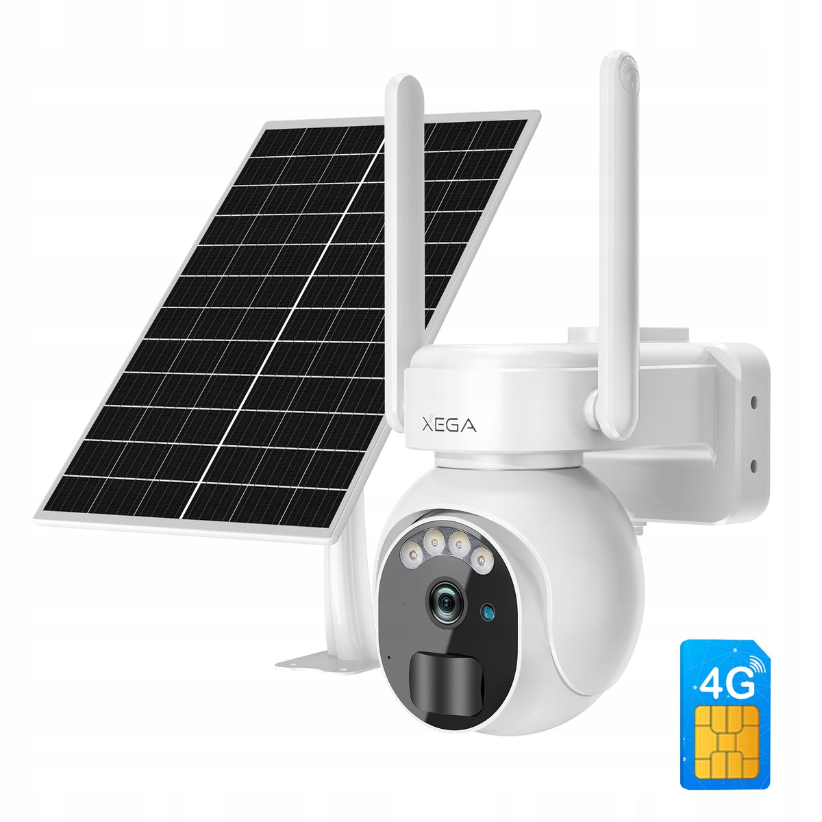 SOLAR CAMERA OUTDOOR ROTATING FOR SIM CARD 4G LTE GSM 2K 3MP 10000mAh