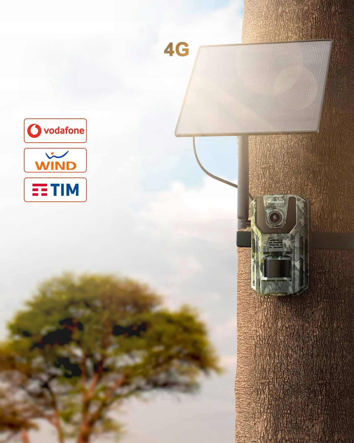 SOLAR CAMERA OUTDOOR ROTATING PHOTOTRAP 4G Brand no brand