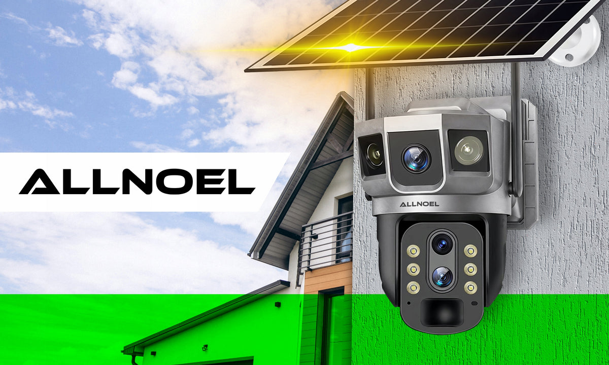 SOLAR CAMERA ROTATING 3 LENSES 12MPx WiFi 10x ZOOM WIRELESS Packaging status original