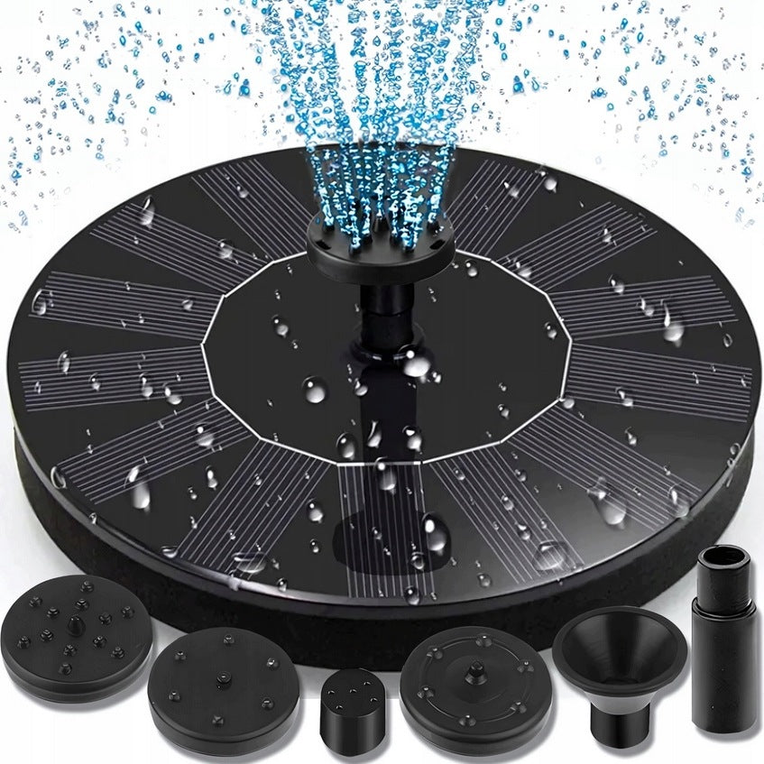 SOLAR FOUNTAIN FLOATING FOR POND WATER GARDEN WATER PUMP 16cm
