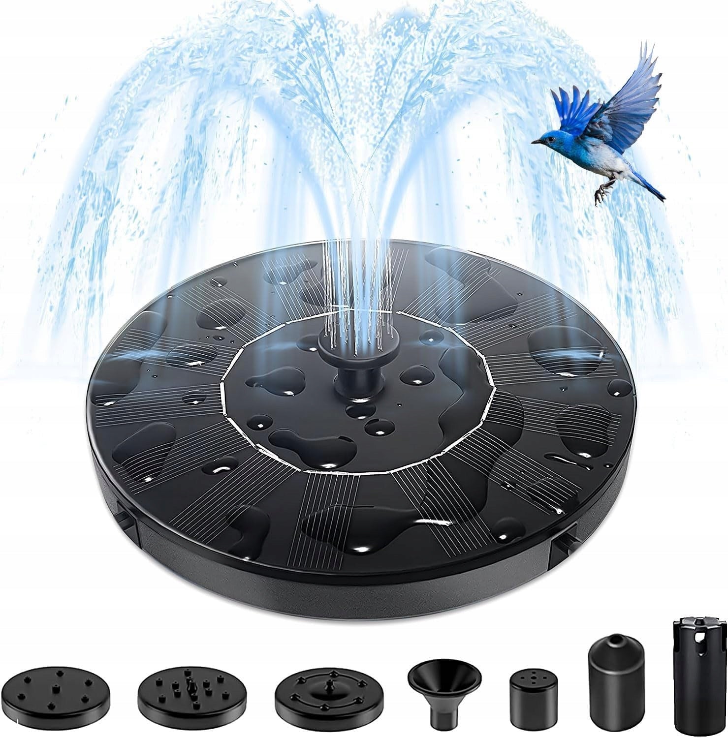 SOLAR FOUNTAIN FLOATING FOR POND WATER PUMP GARDEN WATER Packaging status original
